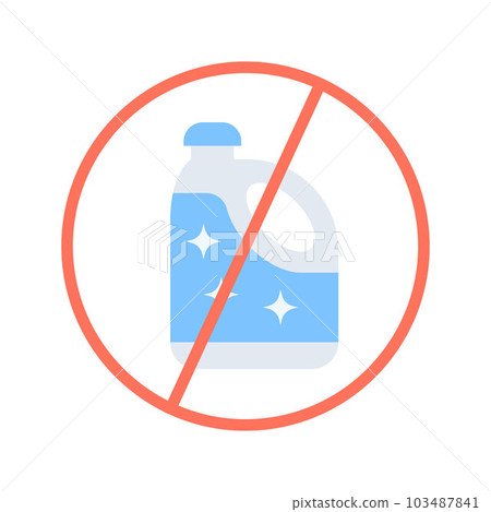 No Bleach icon vector image. No Bleach icon vector image. 103487841