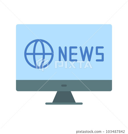 News icon vector image. News icon vector image. 103487842