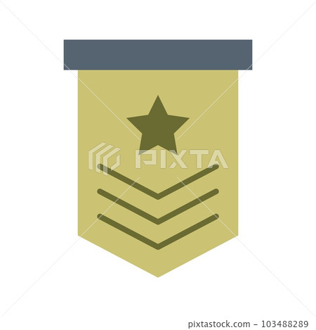 Military icon vector image. 103488289