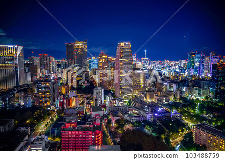 從東京鐵塔看的東京夜景 從東京鐵塔看的東京夜景 103488759