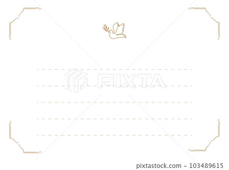Olives and doves letter paper Olives and doves letter paper 103489615