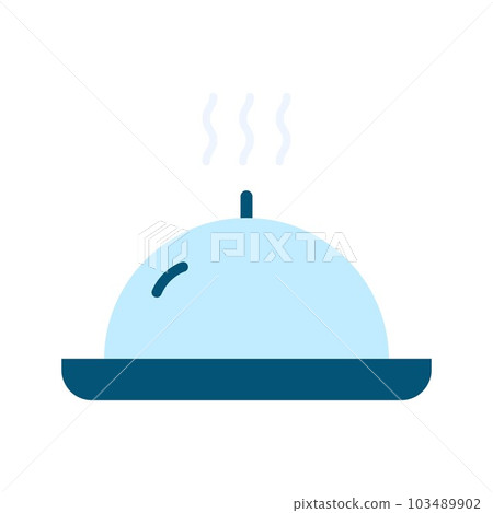 Dish icon vector image. 103489902
