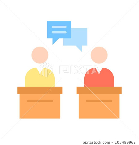 Debate icon vector image. 103489962