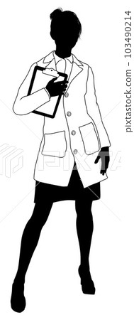 Scientist Female Engineer Woman Silhouette Person Scientist Female Engineer Woman Silhouette Person 103490214