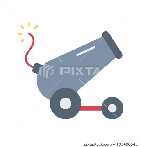 Cannon icon vector image. 103490545