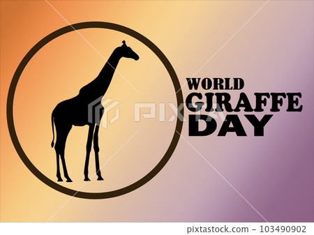 World Giraffe Day Vector Illustration 103490902