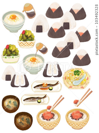 Ingredients for people who like rice 103492328