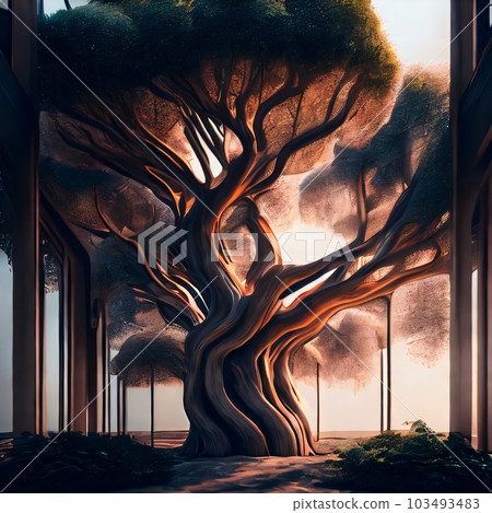 Beautiful Unique Tree Beautiful Unique Tree 103493483
