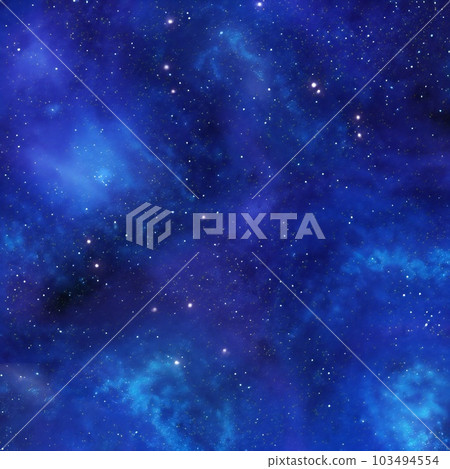 Ultramarine Galaxy Backgrounds Digital Paper outer space textures with blue starry night skies and nebula art 103494554