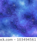 Ultramarine Galaxy Backgrounds Digital Paper outer space textures with blue starry night skies and nebula art 103494561