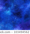 Ultramarine Galaxy Backgrounds Digital Paper outer space textures with blue starry night skies and nebula art 103494562