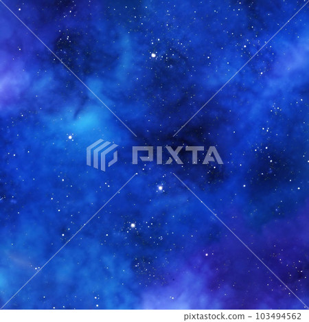Ultramarine Galaxy Backgrounds Digital Paper outer space textures with blue starry night skies and nebula art 103494562