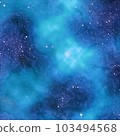 Ultramarine Galaxy Backgrounds Digital Paper outer space textures with blue starry night skies and nebula art 103494568