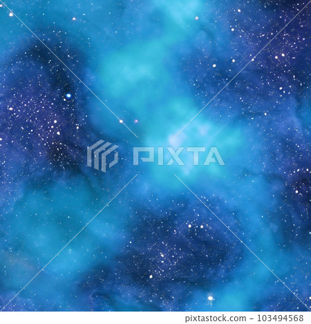 Ultramarine Galaxy Backgrounds Digital Paper outer space textures with blue starry night skies and nebula art 103494568