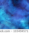 Ultramarine Galaxy Backgrounds Digital Paper outer space textures with blue starry night skies and nebula art 103494571