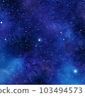Ultramarine Galaxy Backgrounds Digital Paper outer space textures with blue starry night skies and nebula art 103494573