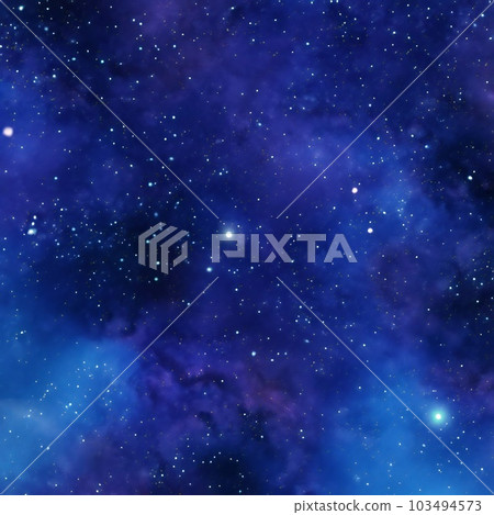 Ultramarine Galaxy Backgrounds Digital Paper outer space textures with blue starry night skies and nebula art 103494573