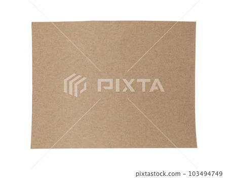 Piece of blank notebook paper isolated on white. Space for design Piece of blank notebook paper isolated on white. Space for design 103494749