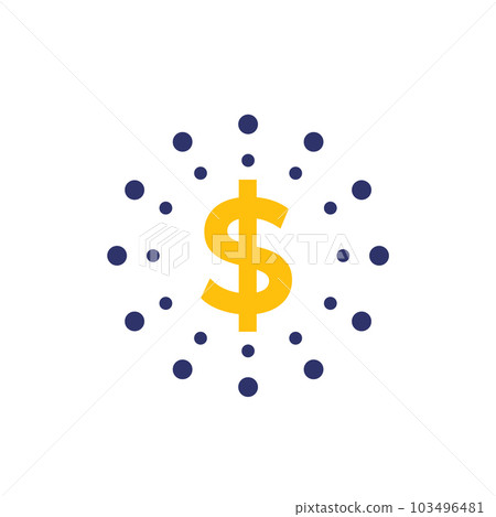 crowdfunding, raising money icon on white crowdfunding, raising money icon on white 103496481