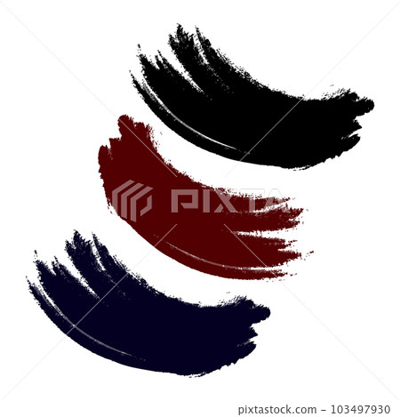 Abstract curved brush stroke in trendy dark shades. Vector Textured Design Element for palette. EPS Abstract curved brush stroke in trendy dark shades. Vector Textured Design Element for palette. EPS 103497930