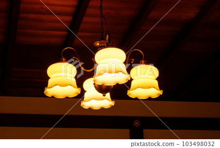 京都本舖寺書院的複古燈飾 京都本舖寺書院的複古燈飾 103498032