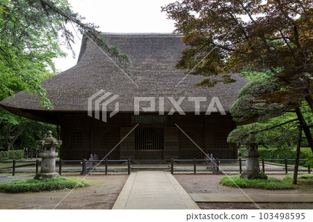 Heirin-ji Temple's Buddhist hall, which retains the vestiges of the old Musashino country 103498595
