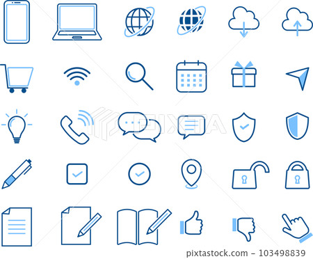 two color web icon set two color web icon set 103498839