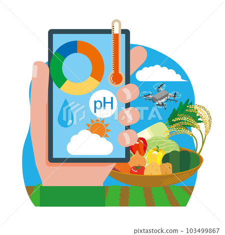 農業中使用的農業技術的圖像說明 103499867