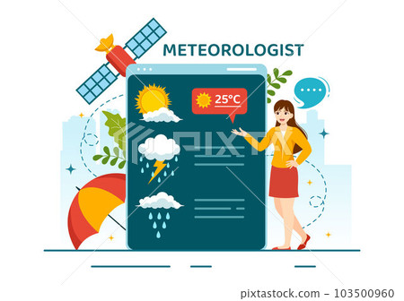 Meteorologist Vector Illustration with Weather Forecast and Atmospheric Precipitation Map in Flat Cartoon Hand Drawn Landing Page Templates Meteorologist Vector Illustration with Weather Forecast and Atmospheric Precipitation Map in Flat Cartoon Hand Drawn Landing Page Templates 103500960