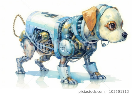 Robot dog, Generative AI AI image 103501513