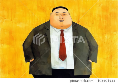 胖商人男性，生成 AI AI 圖像 103501533