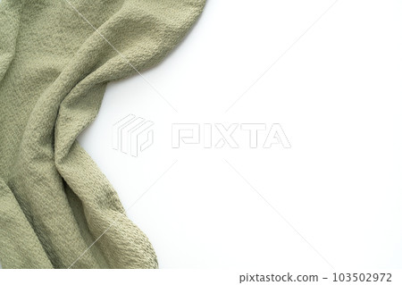 dark green napkin on white background dark green napkin on white background 103502972