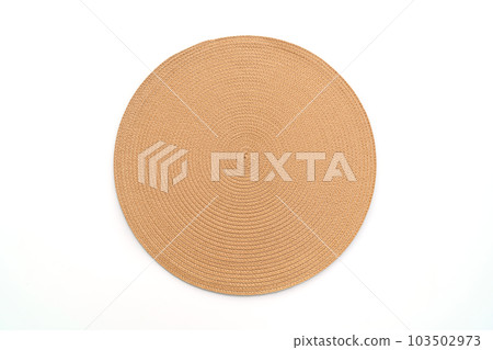 beautiful weave placemat on white background 103502973