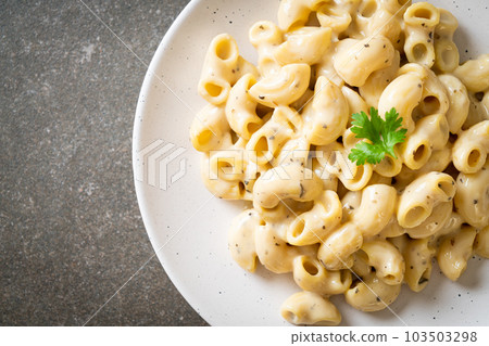 macaroni and cheese with herbs 103503298