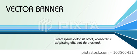 Vector image of retro color background with light blue gradient lines. for headers, banners 103503431