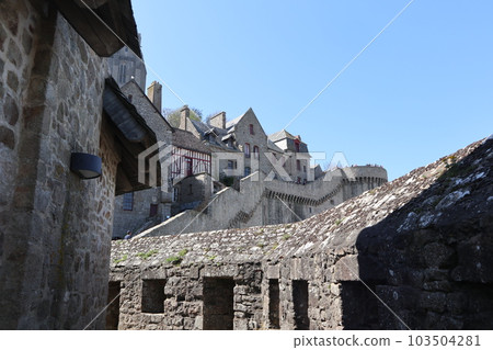 France Mont-Saint-Michel wall passage France Mont-Saint-Michel wall passage 103504281