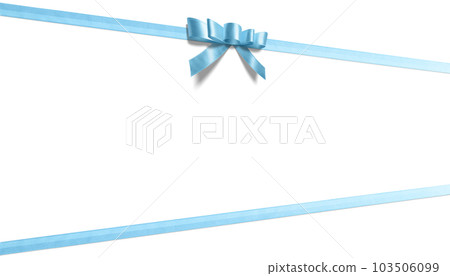 Kirinuki material on a transparent background with a stylish blue ribbon Kirinuki material on a transparent background with a stylish blue ribbon 103506099