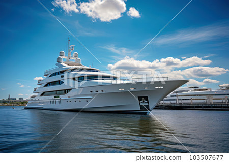 Luxury cruiser sailing on summer sea Luxury cruiser sailing on summer sea 103507677