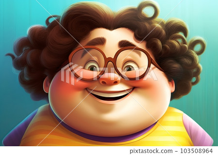 Fat woman, Generative AI AI image 103508964