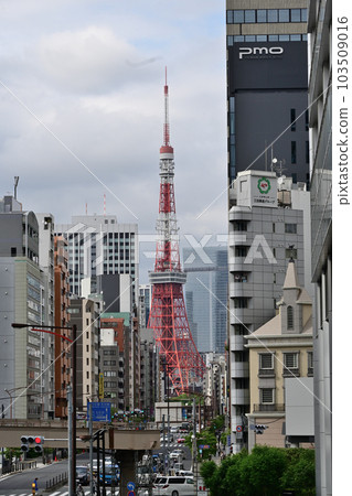 Tokyo Tower seen from the Bidono Bridge 103509016