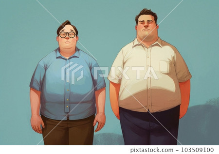 Fat man, Generative AI AI image 103509100