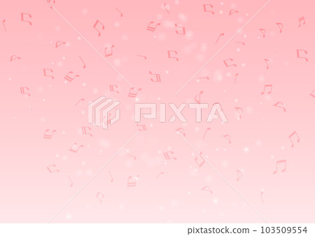 pink musical note texture 103509554