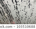 View from inside the car during car wash 103510688
