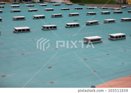Land covered with anti-grass sheets Land covered with anti-grass sheets 103511839