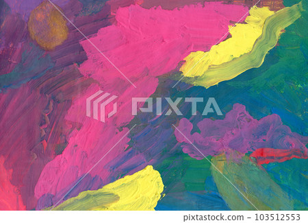 Abstract painting. Figures on a bright background Abstract painting. Figures on a bright background 103512553