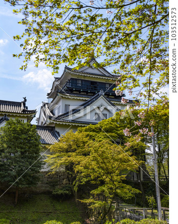 Okazaki Castle in spring seen from the north side (Aichi Prefecture) Okazaki Castle in spring seen from the north side (Aichi Prefecture) 103512573