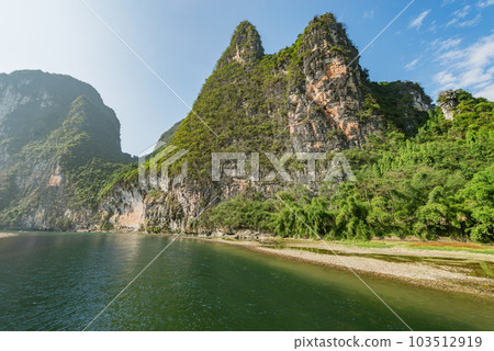River along the karst hills. Li River. 103512919