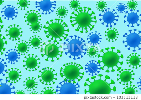 Virus. VIrus illustration. Virus 3d rendering of a virus. Microbiology And Virology Concept. Ebola. Coronavirus. Medical concept. Illustration. Covid 19 or flu or monkeypox 3d. 103513118
