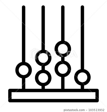 Finance abacus icon. Outline finance abacus vector icon for web design isolated on white background Finance abacus icon. Outline finance abacus vector icon for web design isolated on white background 103513932