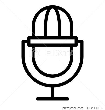 Gamer microphone online stream icon. Outline gamer microphone online stream vector icon for web design isolated on white background Gamer microphone online stream icon. Outline gamer microphone online stream vector icon for web design isolated on white background 103514116